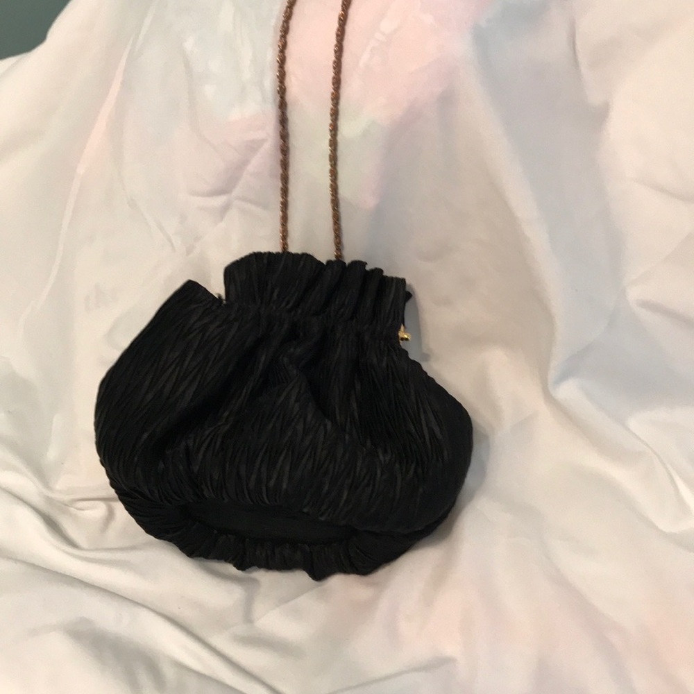 Black Purse Vintage Look La Regale Evening Bag